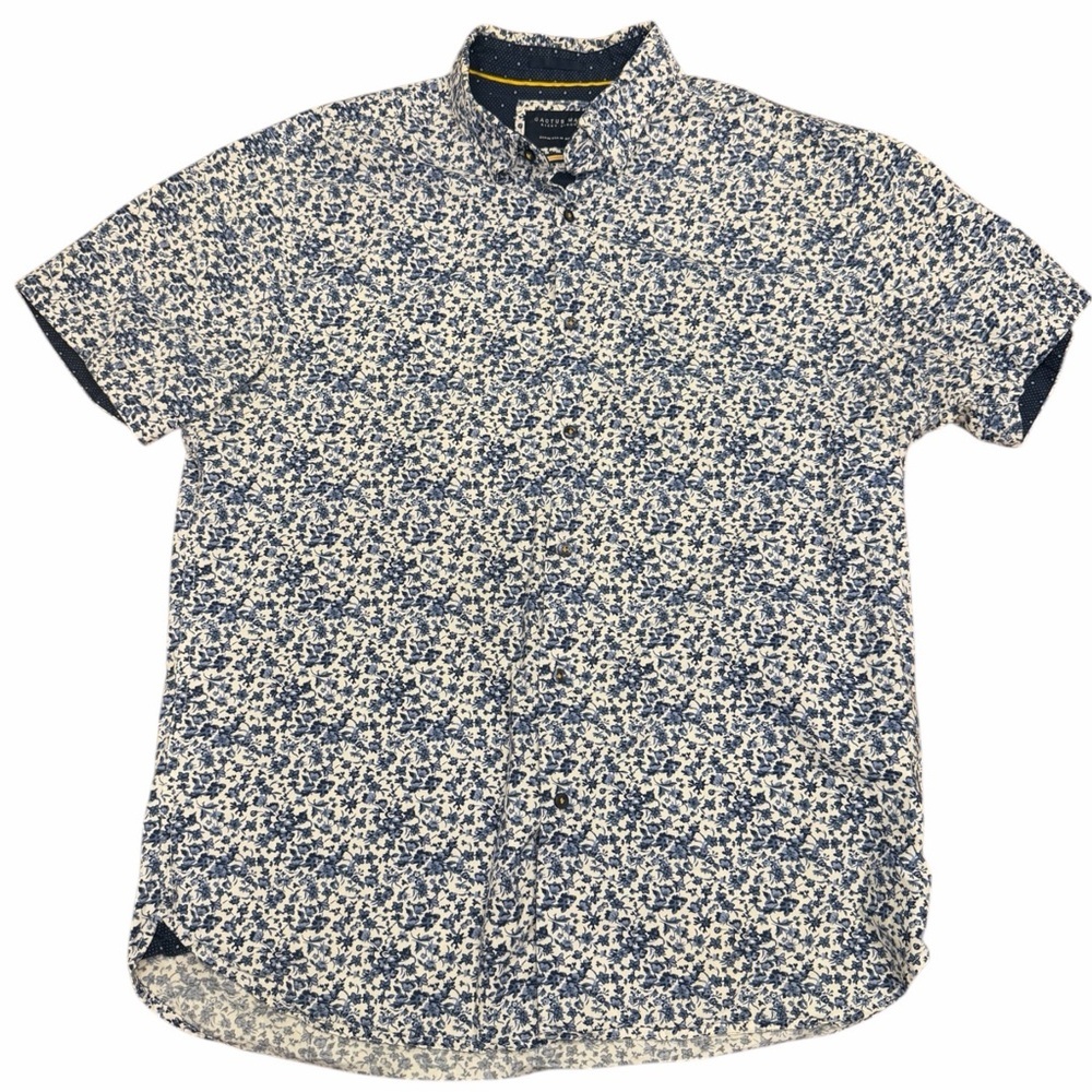 Cactus Man Ricky Singh Floral Button Down Shirt Cotton Size Medium